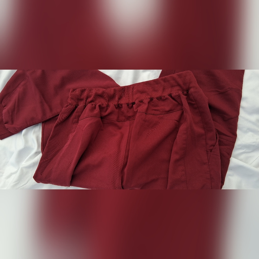 Fabletics Deep Red Performance Wear Set - image 5